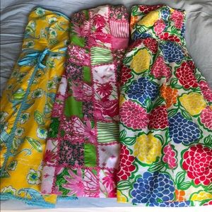 Lot of Lily Pulitzer strapless dresses